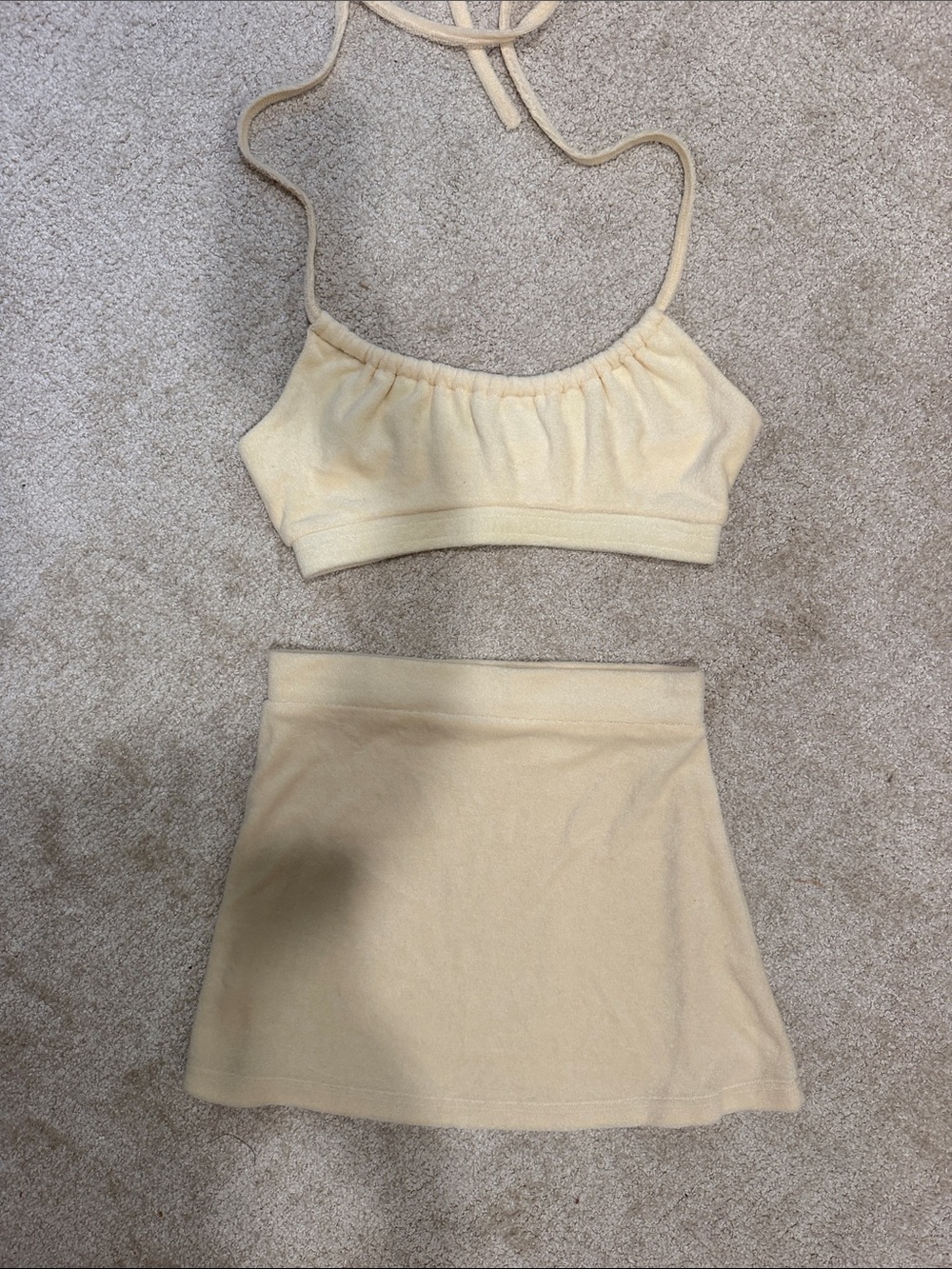 Peppermayo Butter Yellow Terrycloth Set
